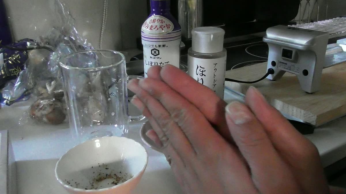 食べ終わった卓上