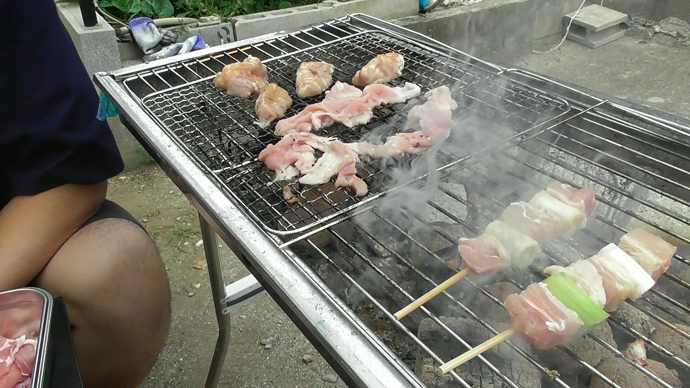 細かい網を元の網の上に重ねた